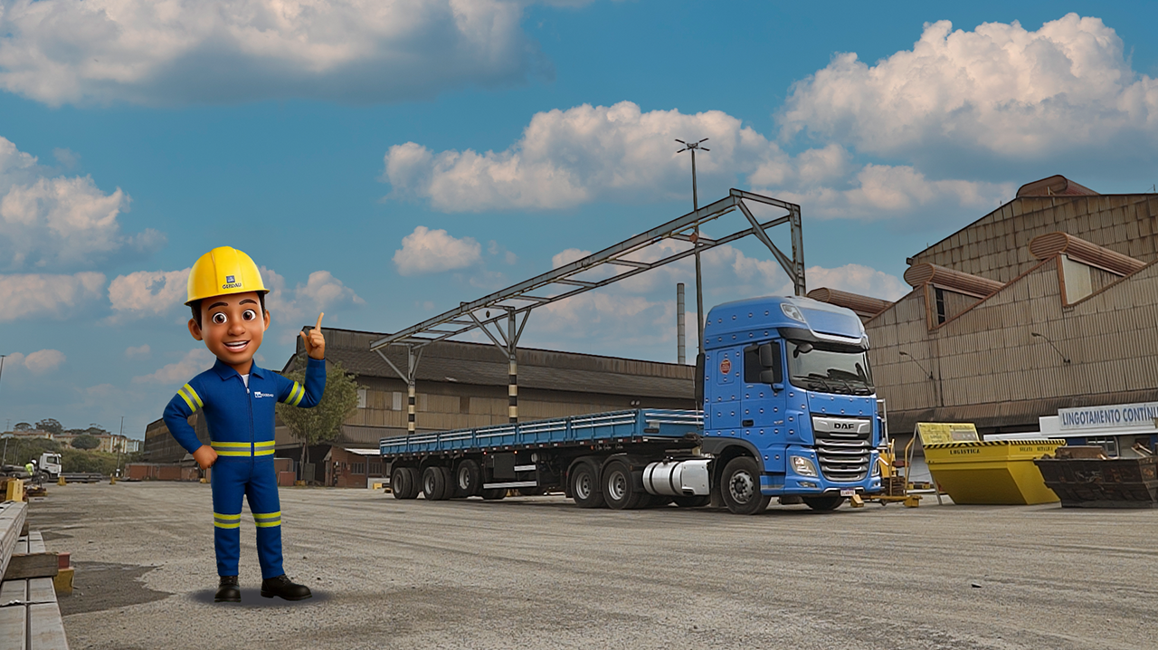 Imagem de Capa com AmigAço e planta Gerdau